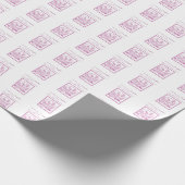 Eerste communie dochter, Roze Cadeaupapier (Hoek)