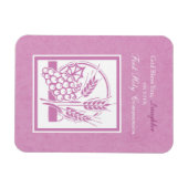 Eerste communie dochter, Roze Magneet (Horizontaal)