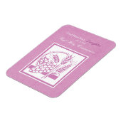 Eerste communie dochter, Roze Magneet (Linkerzijde)