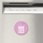 Eerste communie dochter, Roze Magneet (Insitu (Vaatwasser))