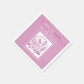 Eerste communie dochter, Roze Servet (Hoek)