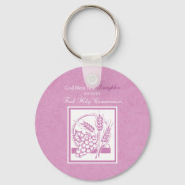 Eerste communie dochter, Roze Sleutelhanger