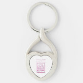 Eerste communie dochter, Roze Sleutelhanger (Voorkant)