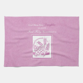 Eerste communie dochter, Roze Theedoek