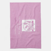 Eerste communie dochter, Roze Theedoek (Verticaal)