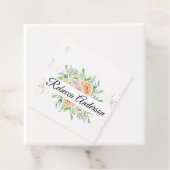 Eerste communie, doop bloemenelegant bedankjes labels (In situ)