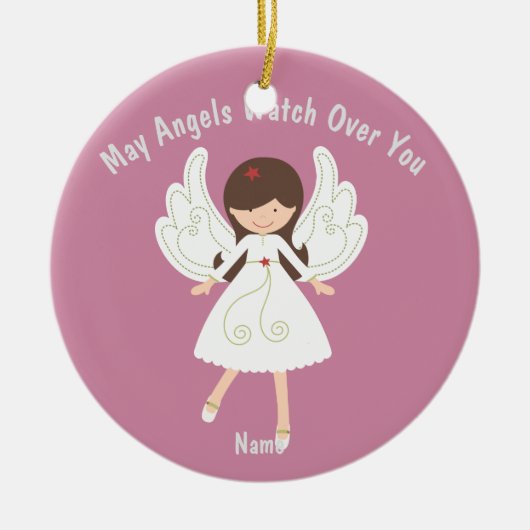 Eerste communie, doop, petekind FOTO Keramisch Ornament (Voorkant)