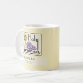Eerste Communie Druiven en Beker, Aanpasbaar Koffiemok (Voorkant links)