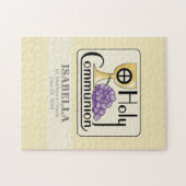 Eerste Communie Druiven en Beker, Aanpasbaar Legpuzzel (Horizontaal)