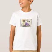 Eerste Communie Druiven en Beker, Aanpasbaar T-shirt (Voorkant)
