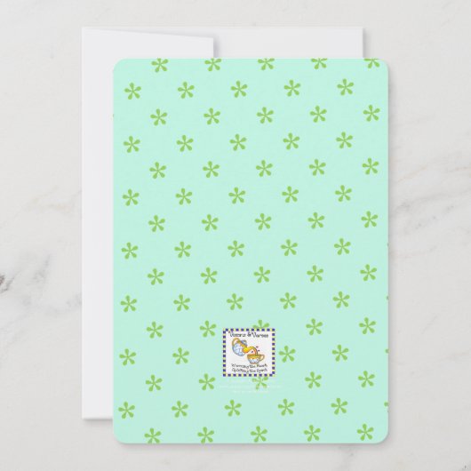 Eerste communie duif op tak blauwe uitnodiging (Achterkant)