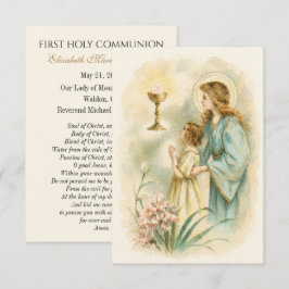 Eerste Communie Engel Eucharistie Herinnering Aankondiging