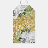 Eerste communie engelen glitter geslacht neutraal cadeaulabel (Achterkant)