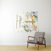 Eerste communie engelen glitter geslacht neutraal wandkleed (In Situ (horizontaal))