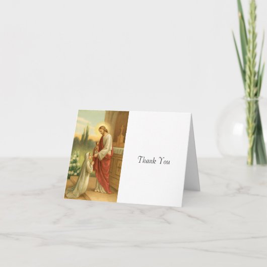 Eerste Communie: Eucharistie in alle dingen Bedankkaart (Voorkant)