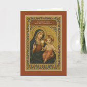 Eerste Communie Eucharistie Maria Jezus Feestdagen Kaart (Voorkant)