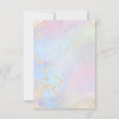 eerste communie FAUX gouden folie en waterverf Kaart (Achterkant)