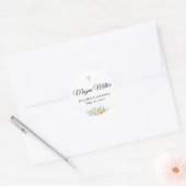 Eerste Communie Favor Sticker groenBloemen (Envelop)