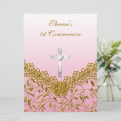 Eerste Communie Feest Uitnodiging (Staand voorkant)