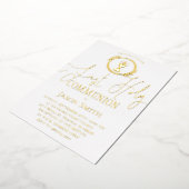 Eerste communie folie uitnodiging (Gedraaid)