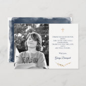 Eerste communie foto dank je kaart (Voorkant / Achterkant)