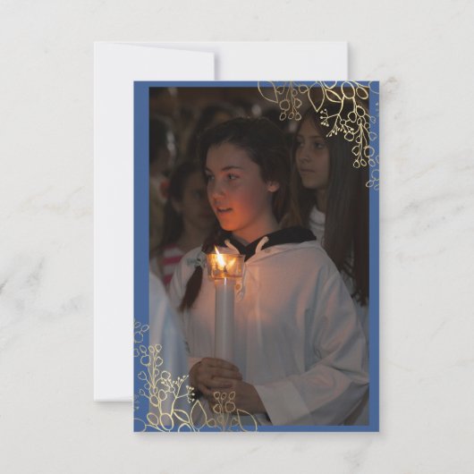 Eerste communie foto dank je kaart (Achterkant)