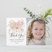 Eerste Communie Foto Dankkaart Bedankkaart (Staand voorkant)