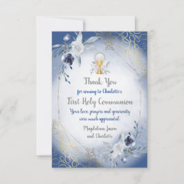 eerste communie foto dankkaart kaart