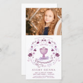 Eerste Communie Foto Kaart - Uitnodiging - Meisje (Voorkant / Achterkant)