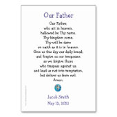 Eerste Communie Gebed Kaart voor Black Boy (Achterkant)