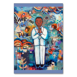 Eerste Communie Gebed Kaart voor Black Boy