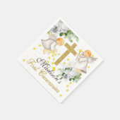 Eerste Communie Gepersonaliseerd Genderneutraal Servet (Hoek)