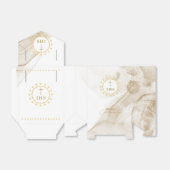 Eerste Communie Goud met IHS belettering Uitnodigi Bedankdoosjes (Uitgevouwen)