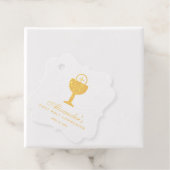 Eerste Communie Gouden Kelk Kalligrafie Bedankjes Labels (Met doos)