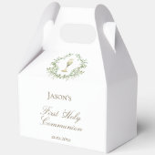 Eerste Communie groen crest kelk Bedankdoosjes (Voorkant)