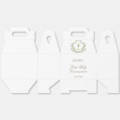 Eerste Communie groen crest kelk Bedankdoosjes (Ongevouwen)