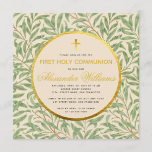 Eerste Communie groen decoratie Geslacht neutraal  Kaart