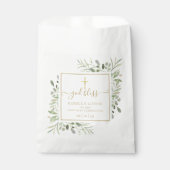 Eerste communie groen goud schrift bedankzakje (Voorkant)