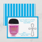 Eerste Communie Handdesinfecterend Favorietkaartje Kaart (Voorkant / Achterkant)