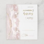 Eerste Communie inkt marmer Plaatskaartje (Buitenkant ongevouwen)