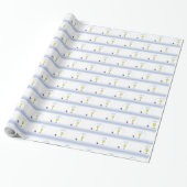Eerste communie jongen, kelk met hostie en druiven cadeaupapier (Uitgerold)