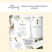 Eerste communie, jongen of meisje, Grieks Bladwijz Bedankkaart