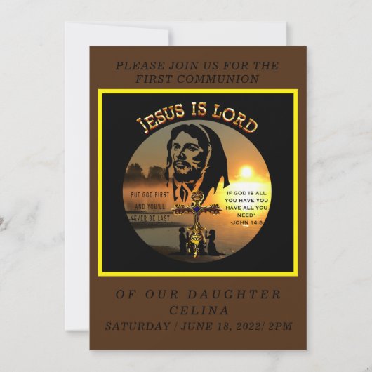 Eerste communie kaart (Voorkant)