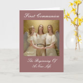 Eerste communie kaart (Gele Bloem)