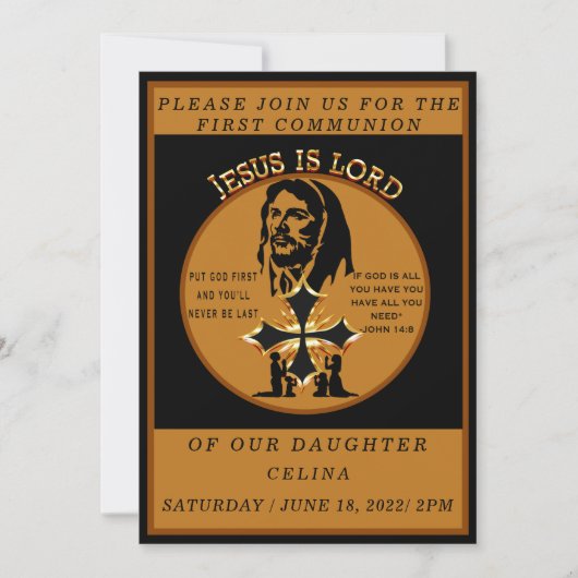 Eerste communie kaart (Voorkant)