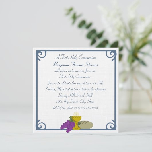 Eerste communie kaart (Staand voorkant)