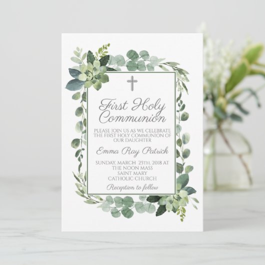 Eerste Communie Kaart (Staand voorkant)