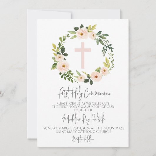 Eerste communie kaart (Voorkant)