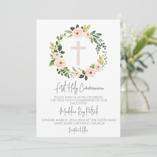 Eerste communie kaart (Staand voorkant)