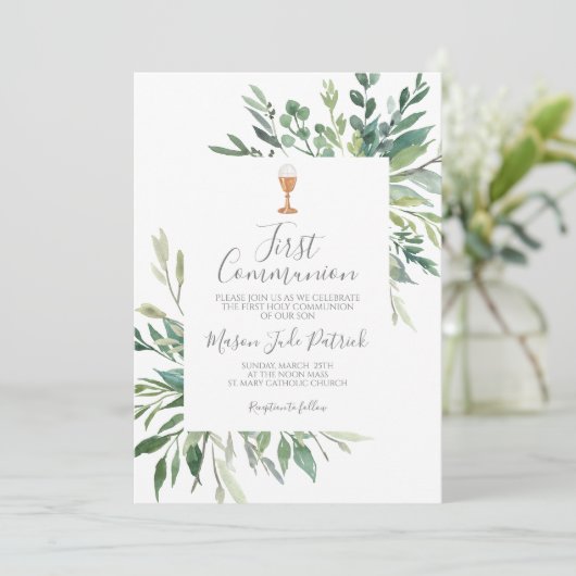 Eerste communie kaart (Staand voorkant)